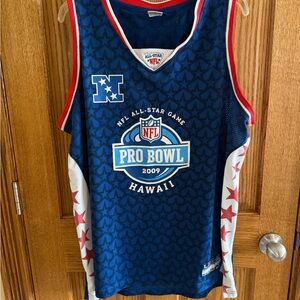 NFL Pro Bowl 2009 Blue Jersey with White Accents Large